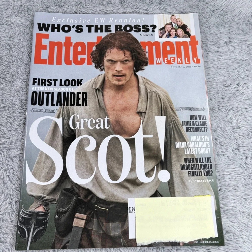 Entertainment Weekly OUTLANDER Sam Heughan Caitriona Balfe MAR 2016 & OCT 2016‎
